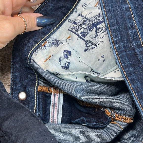 Anthropologie Pilcro And The Letterpress Stet Cropped Ankle Jeans Dark Wash - Picture 7 of 12